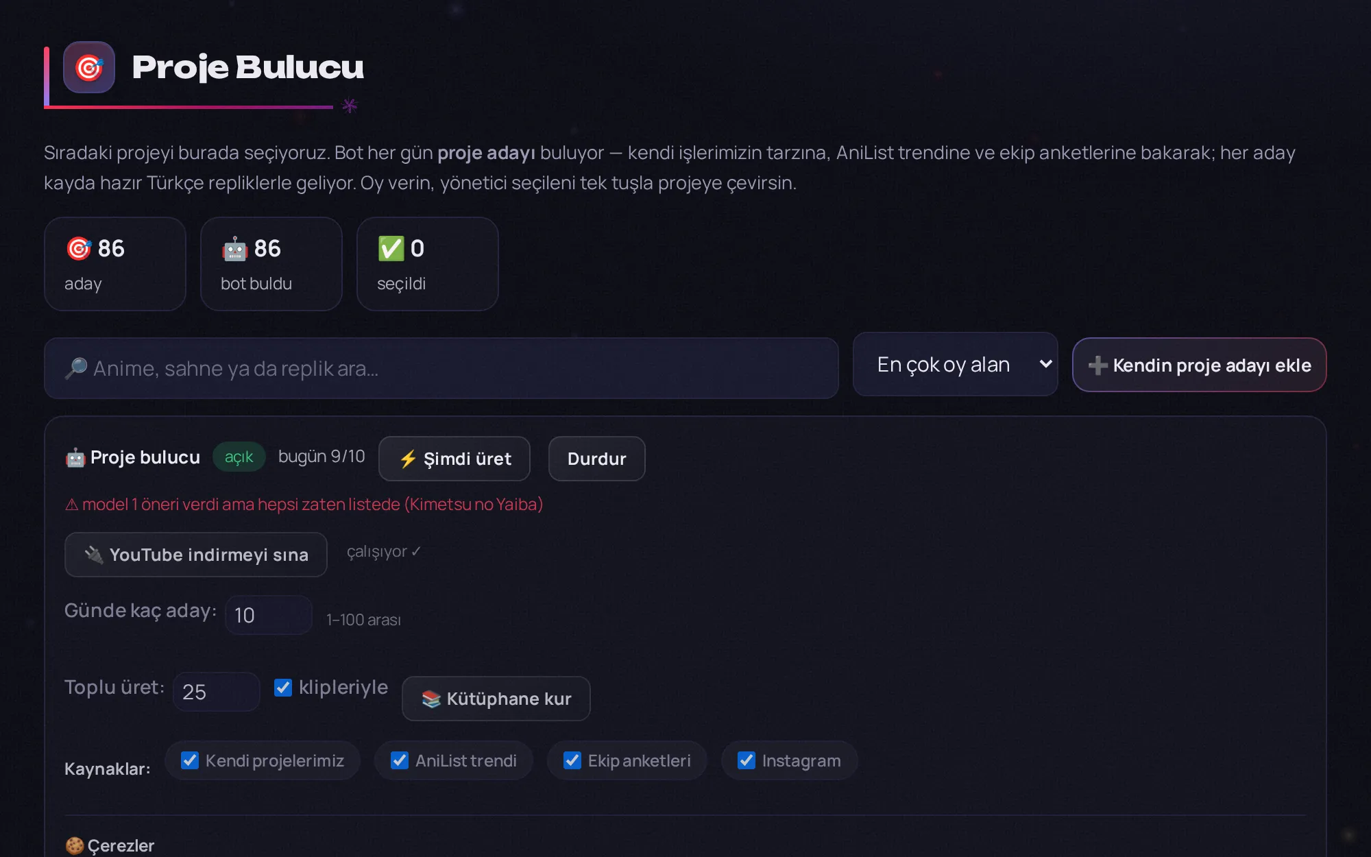 Proje Bulucu